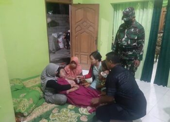 Korban perampokan di Badas, Kediri masih syok. Foto Ist.