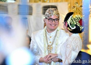 Dokumentasi pernikahan Dhito. Foto: Setkab RI