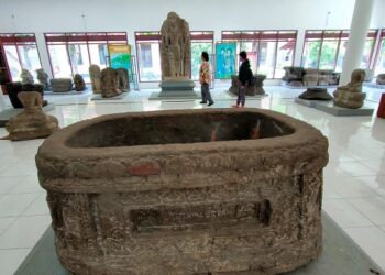 Museum Airlangga Kediri sedang direnovasi. Foto: Bacaini/BS