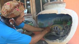 kerajinan gentong bekas