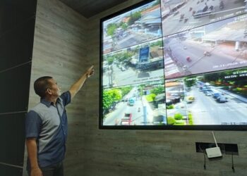 Kabid Lalu Lintas Dishub Kota Kediri Bagus Hermawan di Ruang PPL. Foto: Bacaini