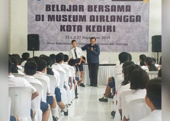 Suasana belajar di Museum Airlangga Kediri. Foto: Istimewa