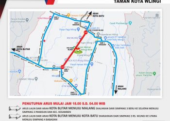 Ke Malang dan Batu Lewat Blitar, Perhatikan Rekayasa Lalin Ini