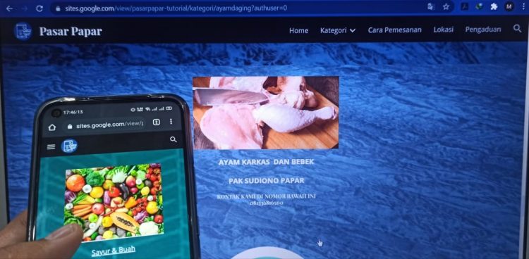 Belanja di Pasar Papar Bisa Online