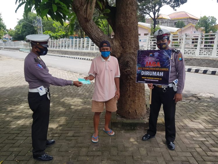 Satlantas Polresta Kediri Himbau Warga Tetap Dirumah Saat Tahun Baru