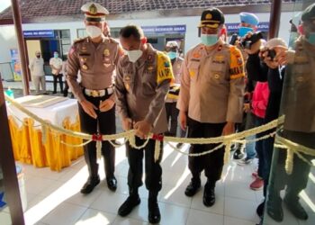 Peresmian Kantor Satpas Polresta Kediri (Foto: Bacaini.id/Novira Kharisma)