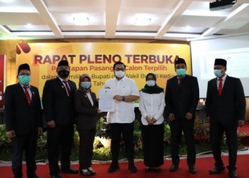 KPU Kabupaten Kediri Tetapkan Pasangan Calon Bupati dan Wakil Bupati