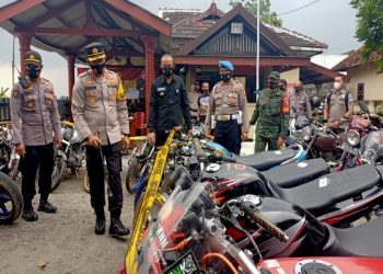 Ratusan Sepeda Motor Tak Standart Dirazia Polisi
