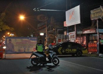 Laksanakan PPKM, Dishub Tutup Total Sejumlah Ruas Jalur Pusat Kota Kediri