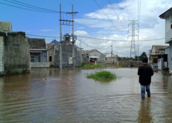 Banjir di Perumahan Kwadungan Permai (Istimewa)