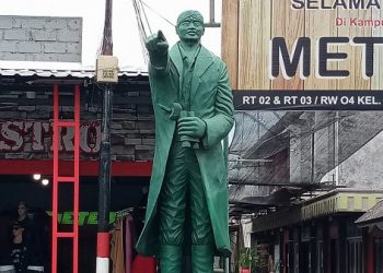 Kisah Patung Jenderal Soedirman di Pasar Setono Betek Kediri