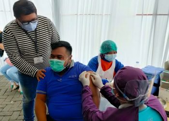 Hore, Karyawan Kediri Town Square Sudah Divaksin