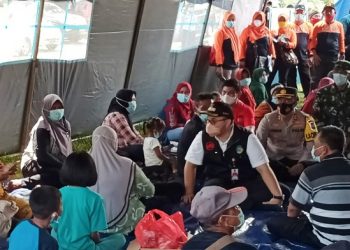 Bupati Kediri Pantau Simulasi Letusan Gunung Kelud