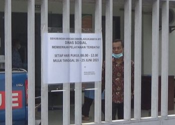 11 Pegawai Terpapar Covid 19, Operasional Dinas Sosial Jombang Dibatasi