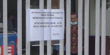 11 Pegawai Terpapar Covid 19, Operasional Dinas Sosial Jombang Dibatasi