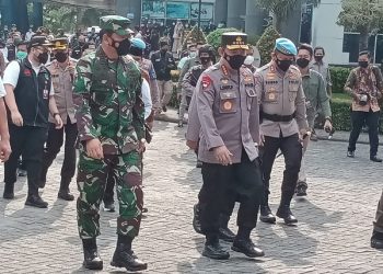 Panglima TNI dan Kapolri Pantau Vaksinasi Kabupaten Kediri