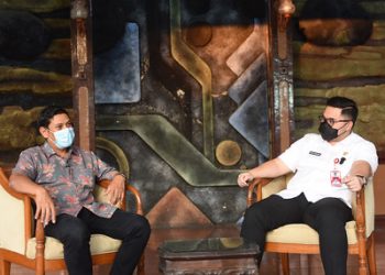 kunjungan walikota kediri ke pendopo kabupaten