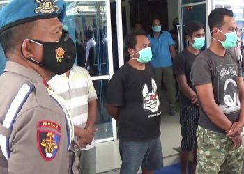 Polres Kediri Tangkap 9 Preman Pemalak Sopir Truk