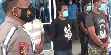 Polres Kediri Tangkap 9 Preman Pemalak Sopir Truk