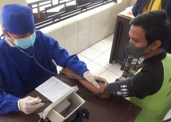 Napi Rutan Trenggalek Divaksin Covid-19