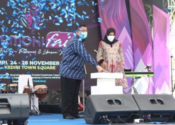 Buka Harmoni Fair #2 2021, Bunda Fey Berharap Ekonomi Kota Kediri Bangkit