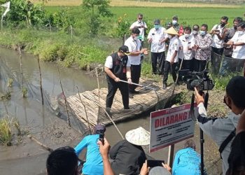 Terapkan Mina Padi, Mas Bup Ajak Petani Raup Untung Ganda