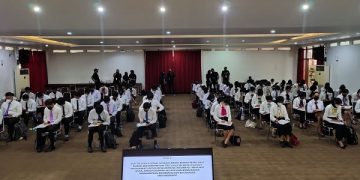 Puluhan finalis Panji-Galuh 2022 mengikuti seleksi tulis di Balai Kota Kediri. Foto: Humas