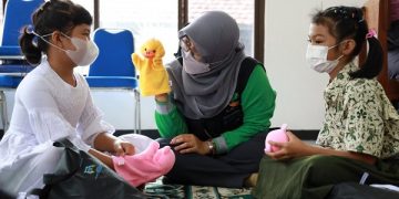 Pendampingan khusus bagi anak yatim piatu terdampak Covid 19 di Kota Kediri. Foto: Ist