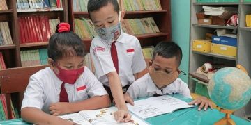 Fasilitas perpustakaan sekolah di Kota Kediri. Foto: Humas