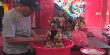 Kelenteng Hok Kyoe Kyong Nganjuk Bersolek Jelang Imlek