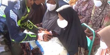 Aksi Danrem Trenggalek Kirim Bansos Naik Trail