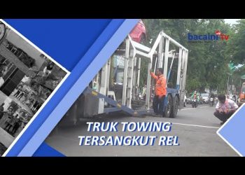 Truk Angkut Mobil, Tersangkut Rel