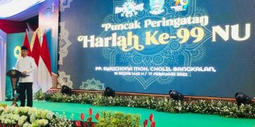 Puncak Peringatan Harlah NU di Bangkalan. Foto: Bacaini/Rusdi