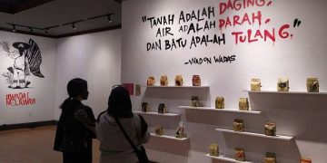 Pameran seni solidaritas  untuk warga Desa Wadas di Kota Batu. Foto: Bacaini/A.Ulul