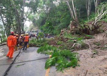 Jalur Utama Trenggalek – Ponorogo Tutup Total Akibat Longsor