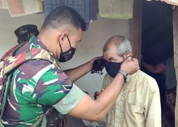Koramil Puncu Gencar Sosialisasikan Protokol Kesehatan