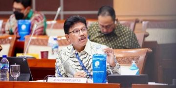 Menteri Komunikasi dan Informatika Johnny G. Plate.