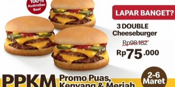 Promo Puas Kenyang Meriah (PPKM) di McDonald's. Foto: Ist