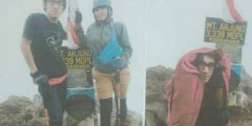 Foto pendaki di Gunung Arjuno sebelum dilaporkan hilang. Foto: Ist