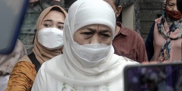 Gubernur Jatim, Khofifah saat kunjungan ke Tulungagung. Foto: Bacaini/Setiawan