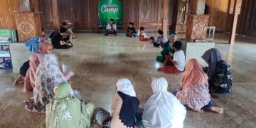Peserta Ramadhan Camp antusias mengikuti materi yang disampaikan. Foto: Bacaini/AK.Jatmiko