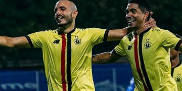 Kebersamaan Dionatan Machado bersama Youssef Ezzejjari selama membela Persik Kediri. Foto: IG@persikfcofficial