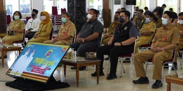 Bupati Dhito dalam launching Panji CorpU. Foto: Ist