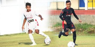 Feby Ramzy Wirawan dan Make Aldo Maulidino memperkuat Madura United pada kompetisi musim depan. Foto: Bacaini/Rusdi