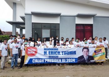 Komunitas Milenial Kediri Dukung Erick Thohir Capres 2024