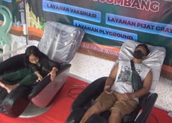 Pos Mudik di Jombang Sediakan Pijat Gratis