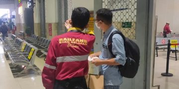 Layanan pemudik di Stasiun Kediri. Foto: Ist