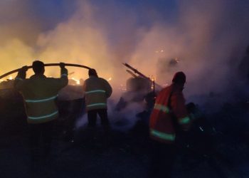 35 Kios di Pasar Ngadiluwih Ludes Terbakar