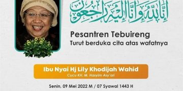 Ucapan duka cita wafatnya Lily Wahid. Foto: IG @tebuireng.online