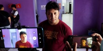 CEO Persik Kediri Alif Sapto Nugroho di Stadion Brawijaya. Foto: Bacaini/Novira
